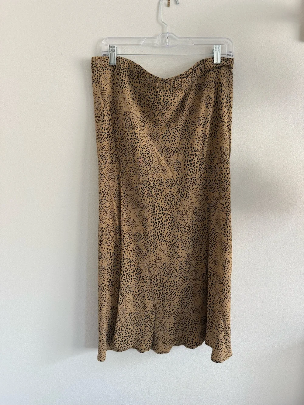 GAP Leopard Print Midi Slip Skirt in Tan and Black - Picture 3 of 5